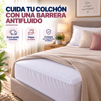 Protector De Colchón Antifluido