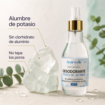 DESODORANTE DE PIEDRA DE ALUMBRE 160 ML