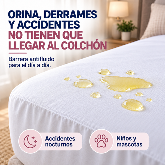 Protector De Colchón Antifluido