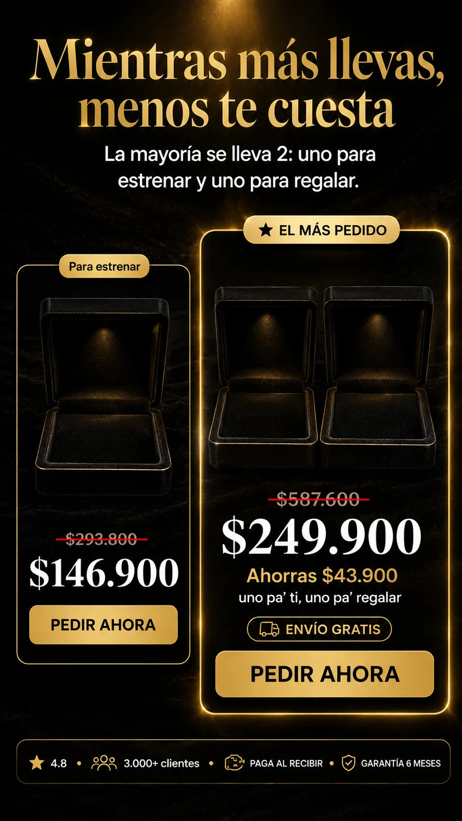 Set Tío Rico · Cadena + Dije