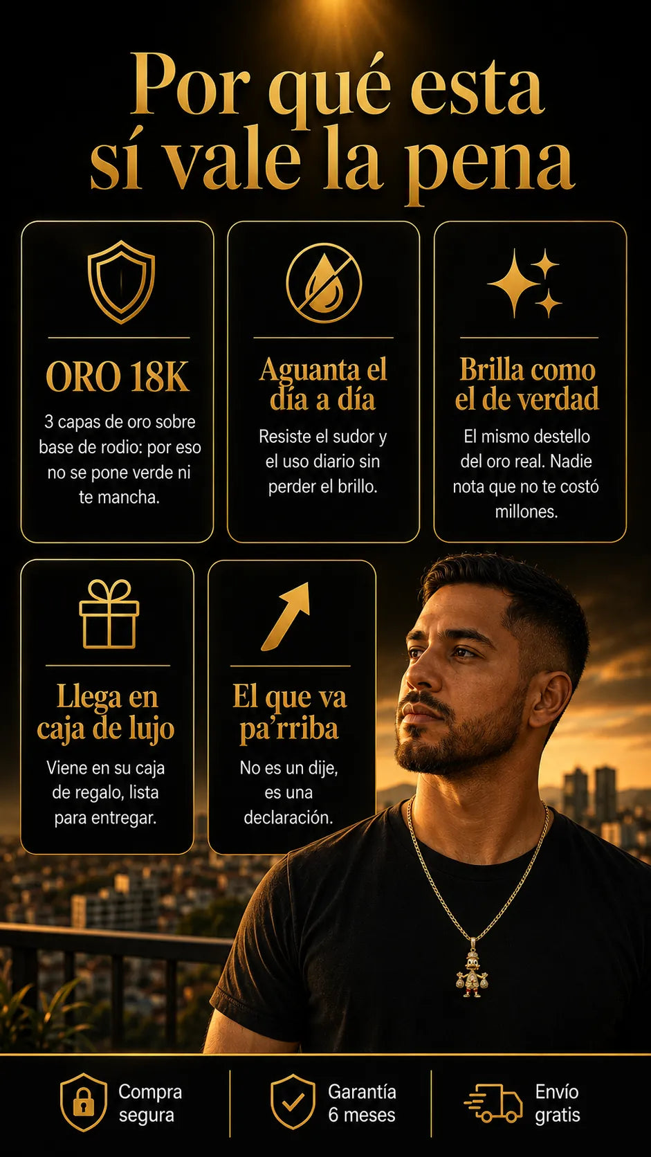 Set Tío Rico · Cadena + Dije