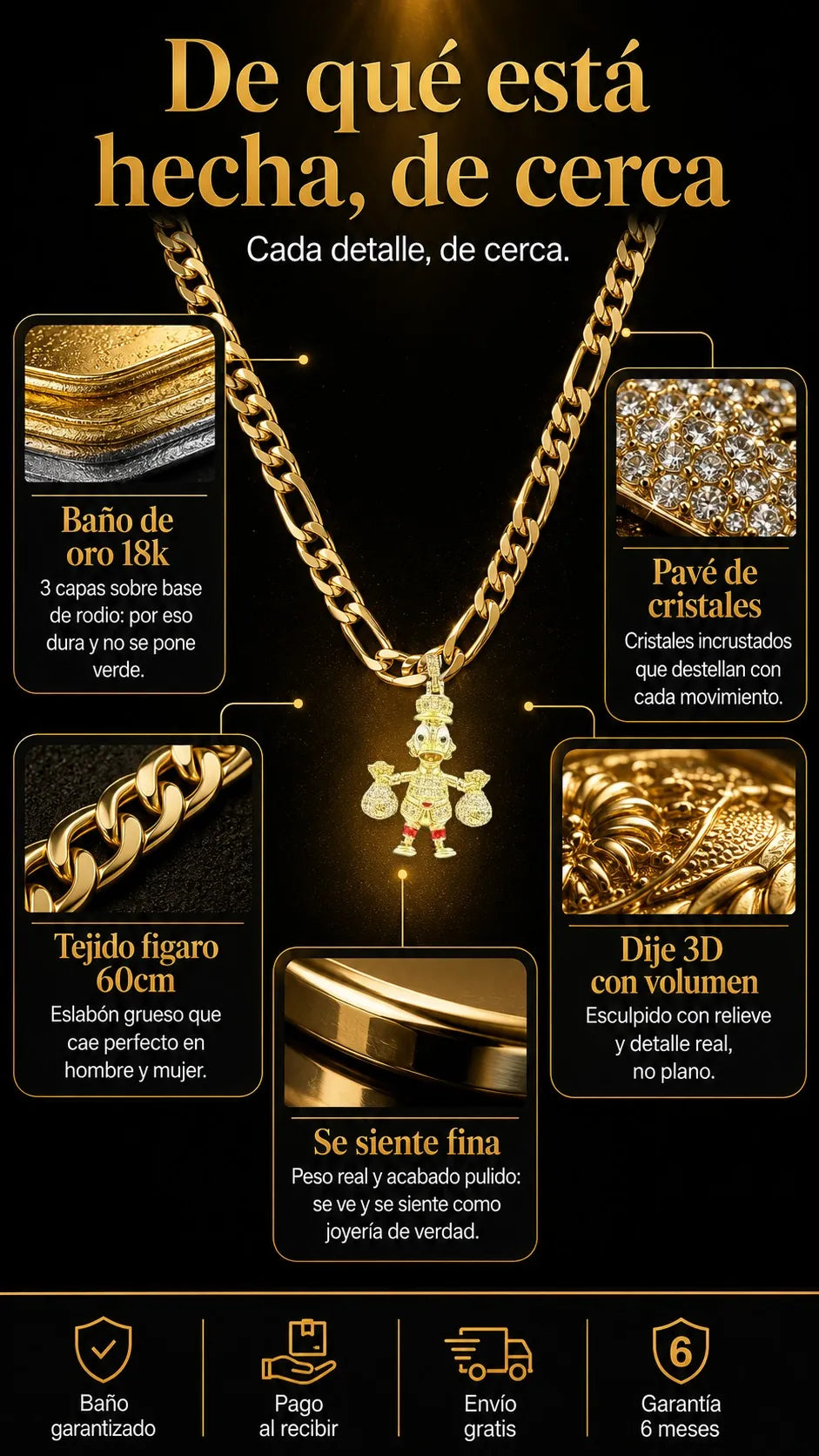 Set Tío Rico · Cadena + Dije