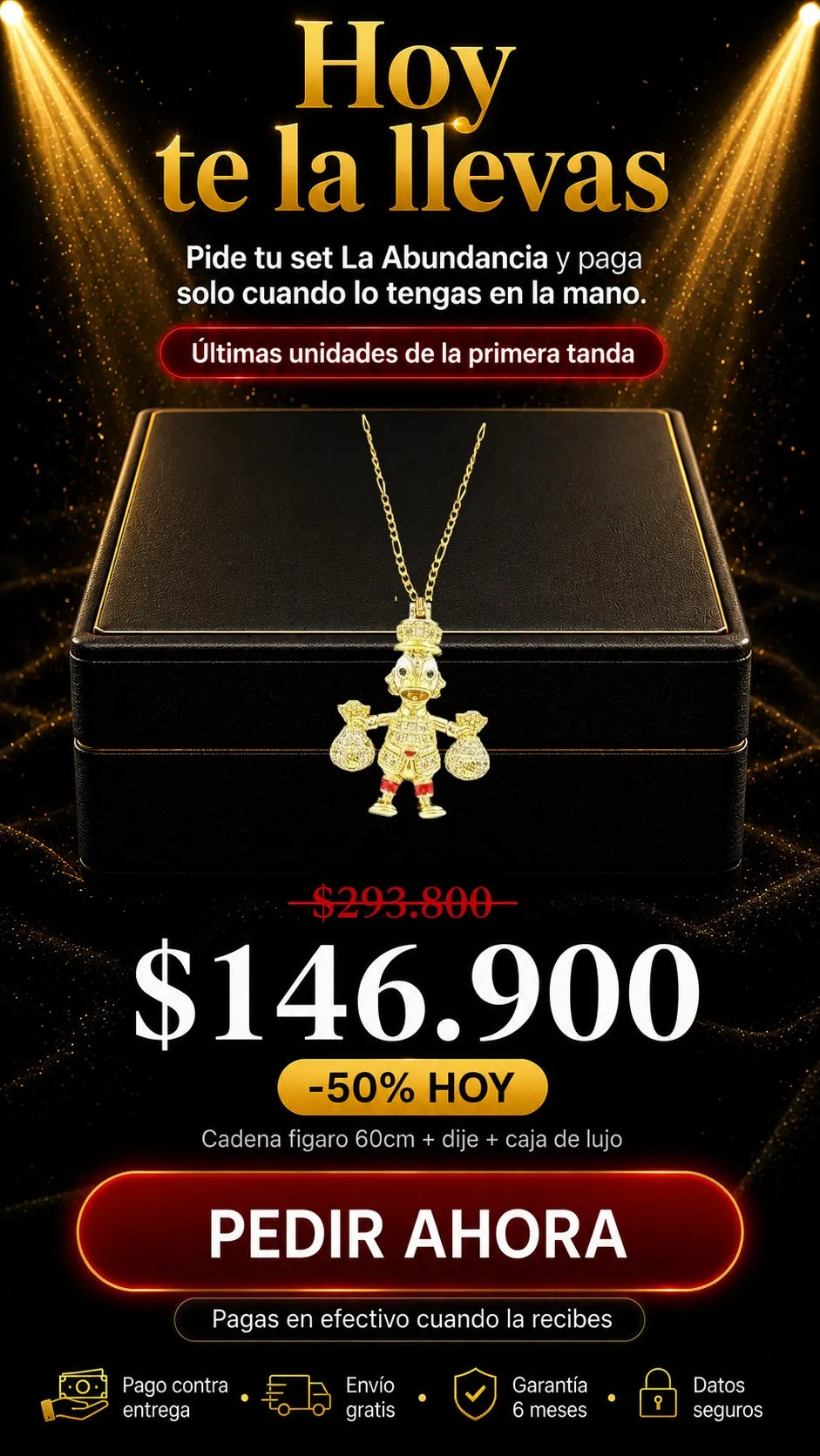 Set Tío Rico · Cadena + Dije